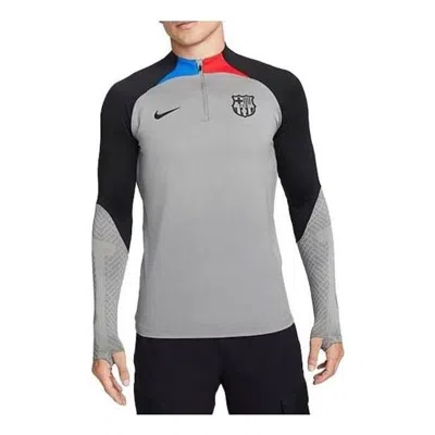 NIKE Nike Barcelona Dri-fit 1/4 Zip L/S Strike Drill Top 'Grey'