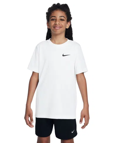 NIKE BIG KIDS LEGEND DRI-FIT LOGO GRAPHIC T-SHIRT