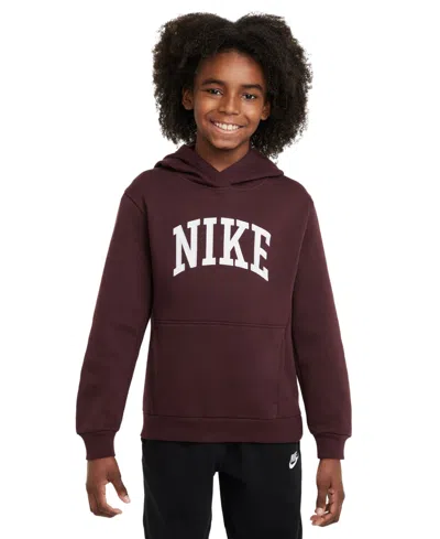 NIKE BIG KIDS SPORTSWEAR CLUB FLEECE PULLOVER HOODIE