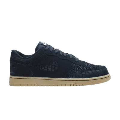 NIKE BIG NIKE LOW LUX 'BLACK SNAKESKIN GUM'