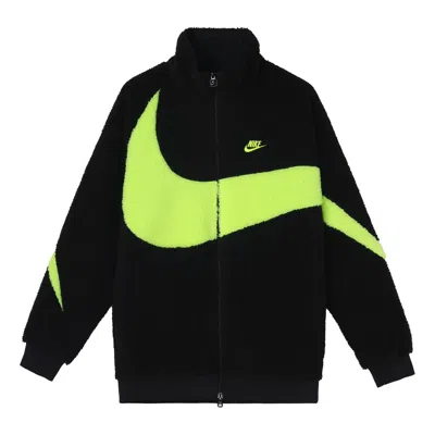 NIKE Nike Big Swoosh Reversible Boa Jacket (Asia Sizing) 'Black Neon'
