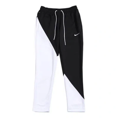 NIKE Nike Black White Colorblock Athleisure Casual Sports Long Pants Black
