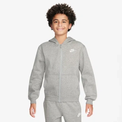 NIKE BOYS NIKE NSW CLUB FLEECE FULL-ZIP LBR HOODIE