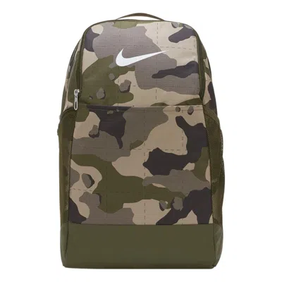 NIKE Nike Brasilia 9.0 All Over Print Backpack 'Camo Green'