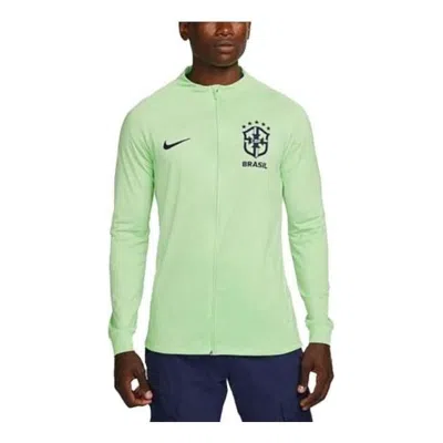 NIKE Nike Brazil Strike Dri-FIT Knit Soccer Track Jacket 'Green'