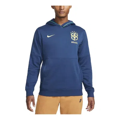 NIKE Nike Brazil Travel Fleece Soccer Hoodie 'Blue'