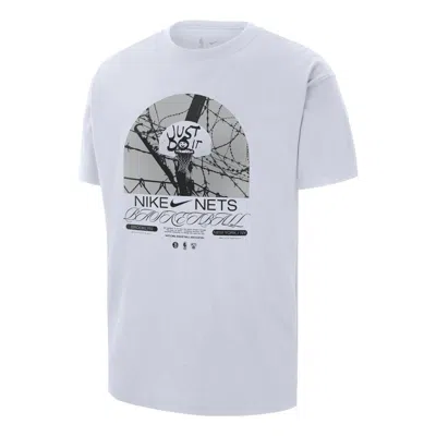 NIKE Nike Brooklyn Net Courtside T-Shirt 'White'
