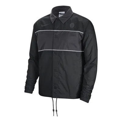 NIKE Nike Brooklyn Nets Coach Jacket 'Black'