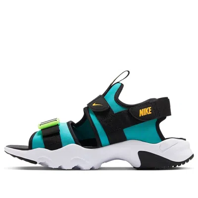 NIKE NIKE CANYON BLACK BLUE WHITE SANDALS 'ORACLE AQUA LASER ORANGE BLACK'