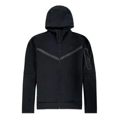 NIKE Nike Casual Sports Breathable Zipper Hooded Jacket Black