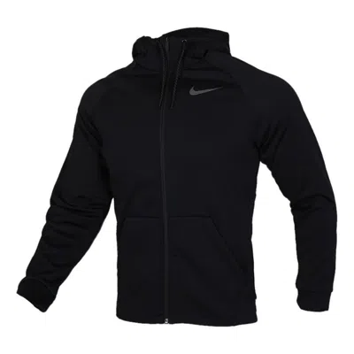 NIKE Nike Casual Sports hooded Running Jacket Black