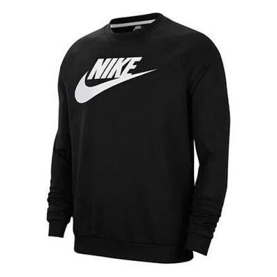 NIKE Nike Casual Sports Running Training Round Neck Black
