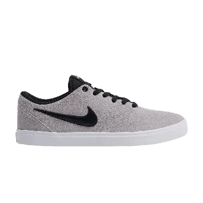 NIKE NIKE CHECK SOLARSOFT SB 'GREY BLACK'