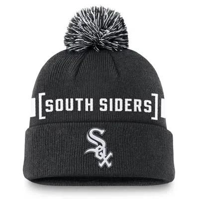 NIKE CHICAGO WHITE SOX HOMETOWN PEAK  MEN'S MLB CUFFED POM BEANIE