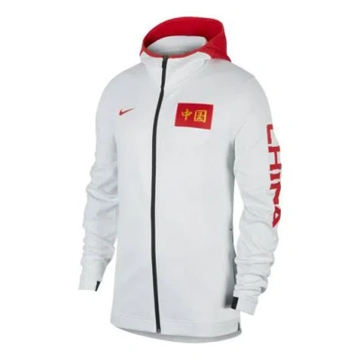 NIKE Nike China Therma Flex Showtime China Team Basketball hoodie White