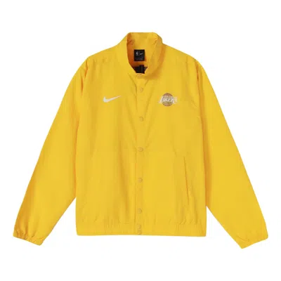 NIKE Nike City Edition DNA Los Angeles Lakers Sports Jacket Yellow