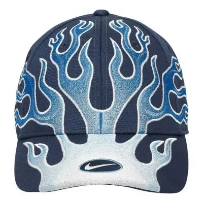 NIKE Nike Club Cap Structured OG Flame Cap 'Navy Blue'