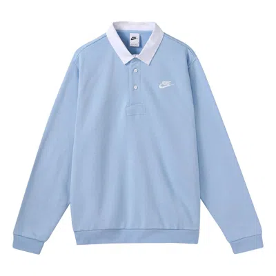 NIKE Nike Club Fleece Polo Shirt 'Blue'