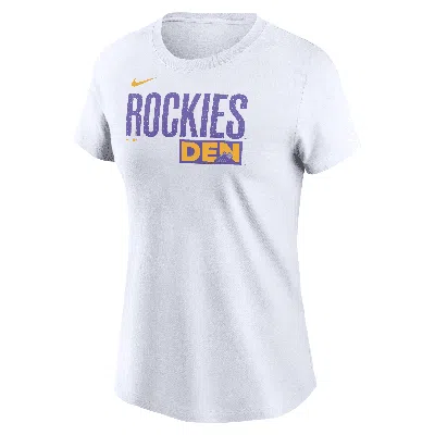 NIKE COLORADO ROCKIES CITY CONNECT WORDMARK  WOMEN'S MLB T-SHIRT