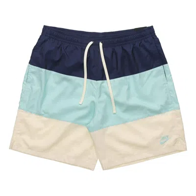NIKE Nike Colorblock Quick Dry Woven Sports Shorts Blue