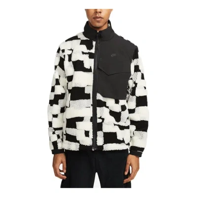 NIKE Nike Colorblock Stand Collar Long Sleeves Jacket White