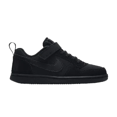 NIKE NIKE COURT BOROUGH LOW PS 'TRIPLE BLACK'