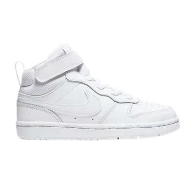 NIKE NIKE COURT BOROUGH MID 2 PSV 'TRIPLE WHITE' | KID'S SIZE 12.5