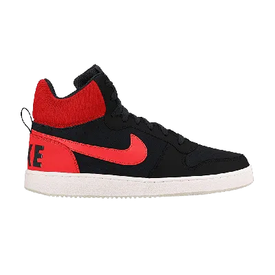 NIKE COURT BOROUGH MID 'BLACK ACTION RED'
