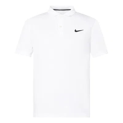 NIKE Nike Court Dri-FIT Team Tennis Casual Sports Short Sleeve Polo Shirt White