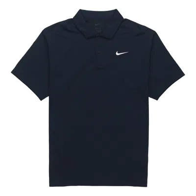 NIKE Nike Court Dri-Fit Tennis lapel Short Sleeve polo Navy Blue