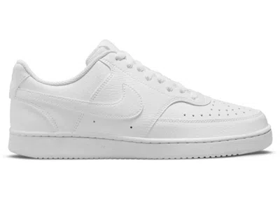 NIKE COURT VISION LOW NEXT NATURE TRIPLE (WOMEN'S) SNEAKERS IN WHITE