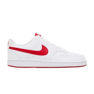 NIKE COURT VISION LOW NEXT NATURE 'WHITE UNIVERSITY RED'