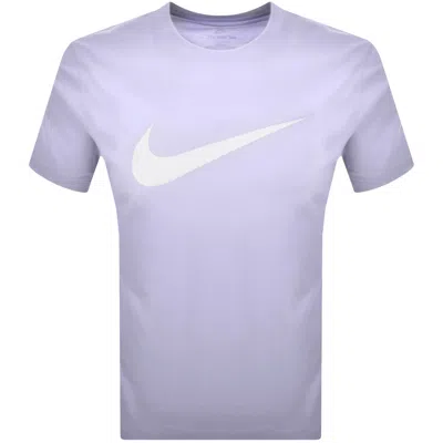 NIKE NIKE CREW NECK ICON SWOOSH T SHIRT LILAC