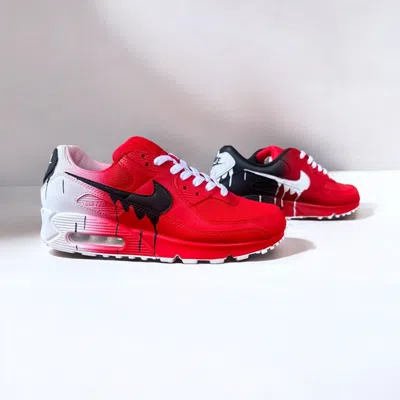 NIKE CUSTOM HAND-PAINTED NIKE AIR MAX 90 SNEAKERS | PERSONALIZED ARTISTIC SHOES