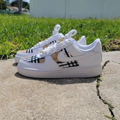 NIKE CUSTOM NIKE AIR FORCE 1 LOW '07 WHITE ( ALL SIZES )