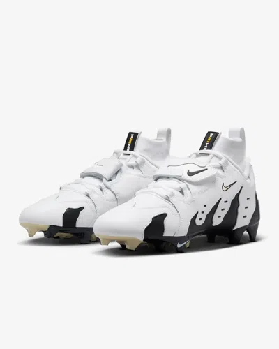 NIKE NIKE DIAMOND TURF 96 TD FOOTBALL CLEATS WHITE/BLACK/TEAM GOLD SIZE 10-12 HJ3360