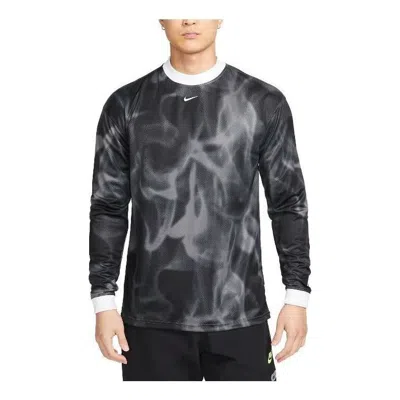 NIKE Nike Dir-Fit FC Graphic Long-Sleeved T-shirt 'Black'