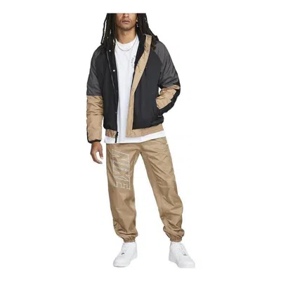 NIKE Nike DNA Basketball Jacket 'Black Brown'