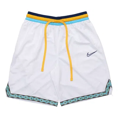 NIKE Nike DNA Contrast Color Stitching Basketball Sports Shorts White