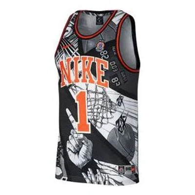 NIKE Nike Dri-Fit High School League Comics Basketball Vest Jersey Men's Black