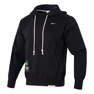NIKE Nike Dri-FIT Logo Hoodie 'Black White'