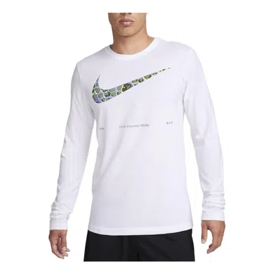 NIKE Nike Dri-FIT Long Sleeve T-Shirt 'White'