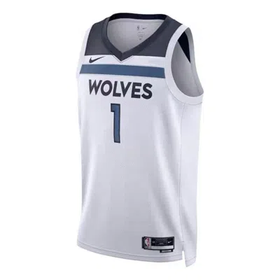 NIKE Nike Dri-Fit NBA Minnesota Timberwolves Association Edition 22-23 Jersey 'White Black'