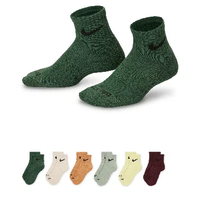 NIKE DRI-FIT PERFORMANCE BASICS LITTLE KIDS' QUARTER SOCKS (6 PAIRS)