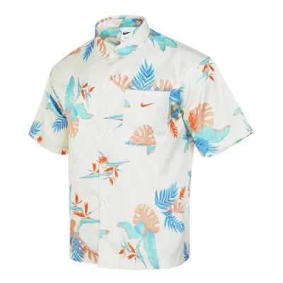 NIKE Nike Dri-FIT Printed Short-Sleeve Shirt 'Pale Ivory'