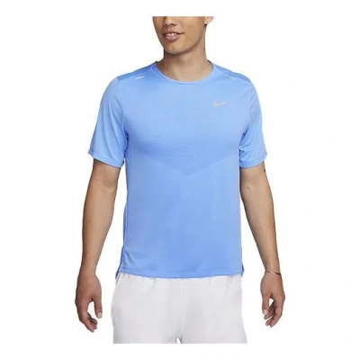 NIKE Nike Dri-FIT Rise 365 Short-Sleeve Running Top 'Blue'