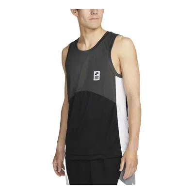 NIKE Nike Dri-fit Starting 5 Basketball Jersey 'Black Grey'