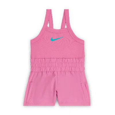 NIKE DRI-FIT SUNNY SWOOSH BABY (12-24M) RUNSIE ROMPER