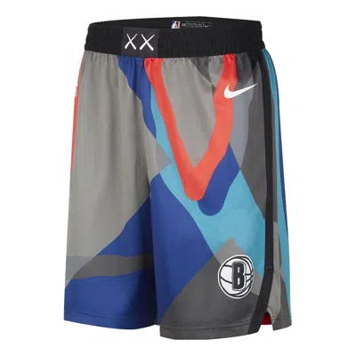 NIKE Nike Dri-FIT x Kaws Brooklyn Nets 2023/24 City Edition NBA Swingman Shorts 'Multi-Color'