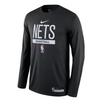 NIKE Nike Dri-FIT x NBA Brooklyn Nets Practice Long-Sleeve T-Shirt 'Black'